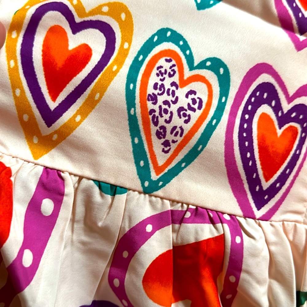Colorful Heart Print Maxi Dress New Boutique Various Size Available - Picture 6 of 6
